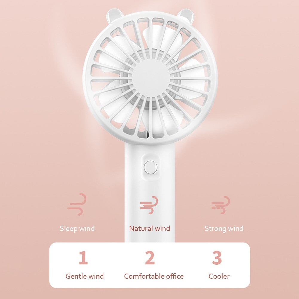 Portable Handheld Fan Small Cooling Fan USB Rechargeable Eyelash Eyelash Mute Cooler Handheld Fan Mini USB Rechargeable Desk