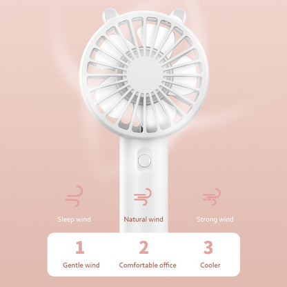 Portable Handheld Fan Small Cooling Fan USB Rechargeable Eyelash Eyelash Mute Cooler Handheld Fan Mini USB Rechargeable Desk
