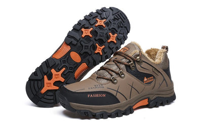 Botas de Neve Masculinas de Inverno Impermeáveis de Couro Tênis Super Quentes Botas Masculinas Botas de Caminhada ao Ar Livre Sapatos de Trabalho Tamanho 39-47