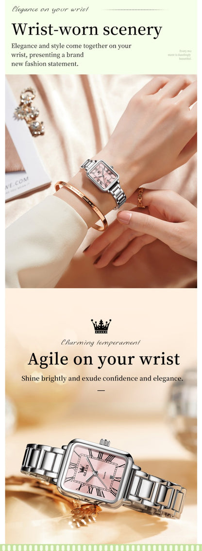 OLEVS 5641 Women Watch Original Luxury Quartz Watch Women's Roman Scale Waterproof Watch Fashion Elegant Dress Women's Watch