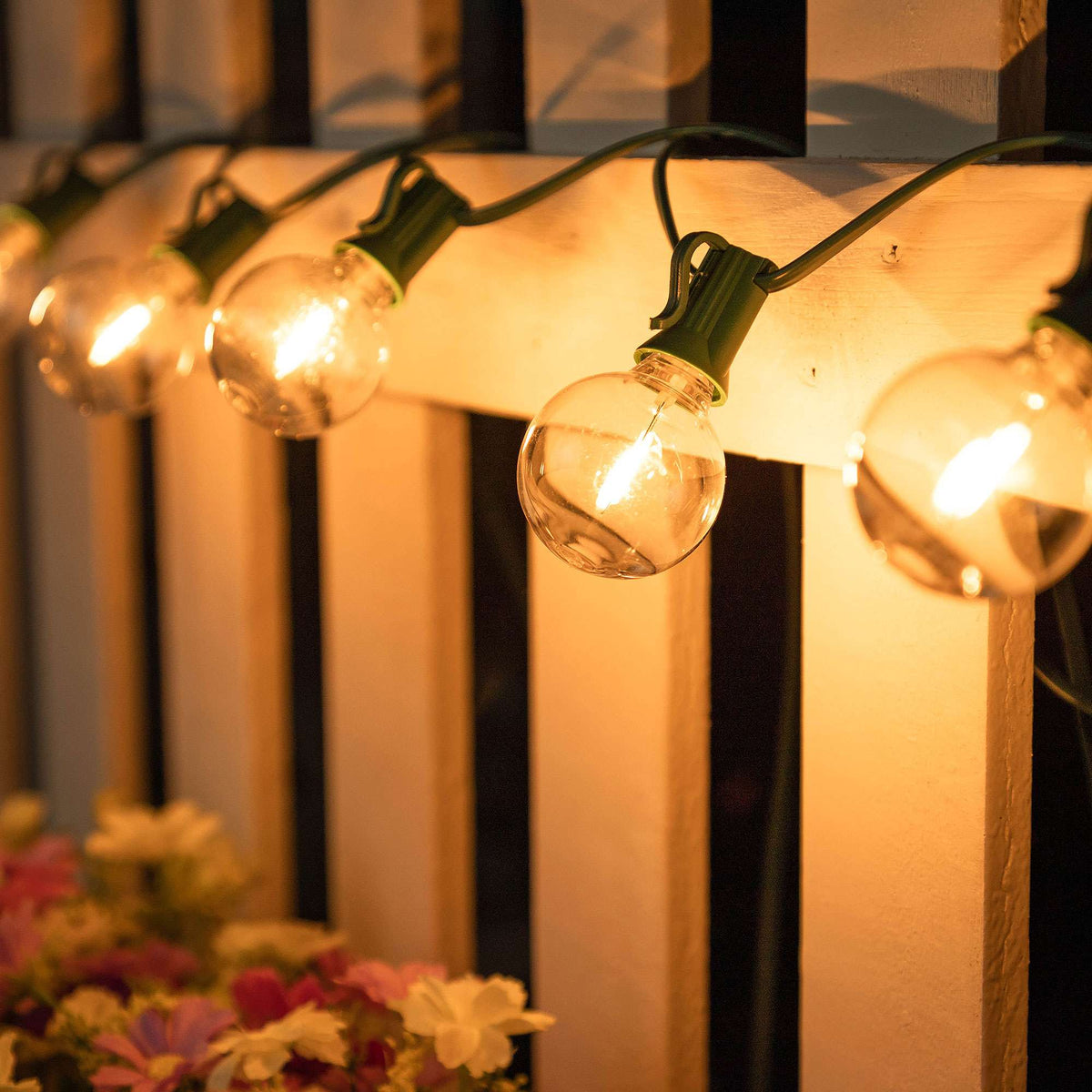 Outdoor Light Cable EU 220V US 110V String Light Wire E12 Sockets C7 Lamp Base Connectable Party Wedding Decor Street Garland