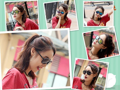 MIZHO 4125 Trendy Women Sunglasses Unisex Brand Designer Plastic Pilot Polarized UV Protector Sun Glasses Ladies