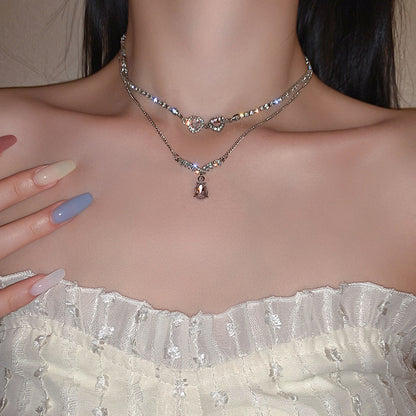 Colar Pingente Golfinho Requintado Cristal Azul para Mulheres Moda Personalizada Acessório Diário Joias de Festa Presentes de Aniversário