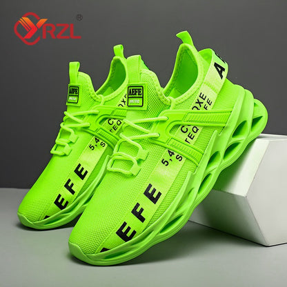 Tênis Masculino YRZL Calçados Masculinos Tênis Designer de Luxo Sapatos Masculinos Casuais Plataforma Antiderrapante Tênis de Corrida Masculino