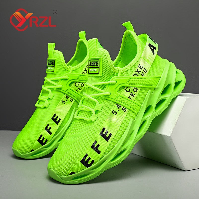 Tênis Masculino YRZL Calçados Masculinos Tênis Designer de Luxo Sapatos Masculinos Casuais Plataforma Antiderrapante Tênis de Corrida Masculino