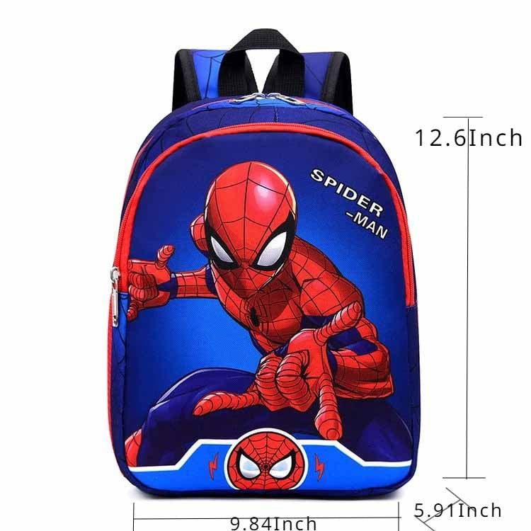Mochila Infantil Nova Disney  Minibolsa Escolar Meninas e Meninos Linda Bolsa de Ombro Desenho Animado Homem-Aranha Mochila Infantil