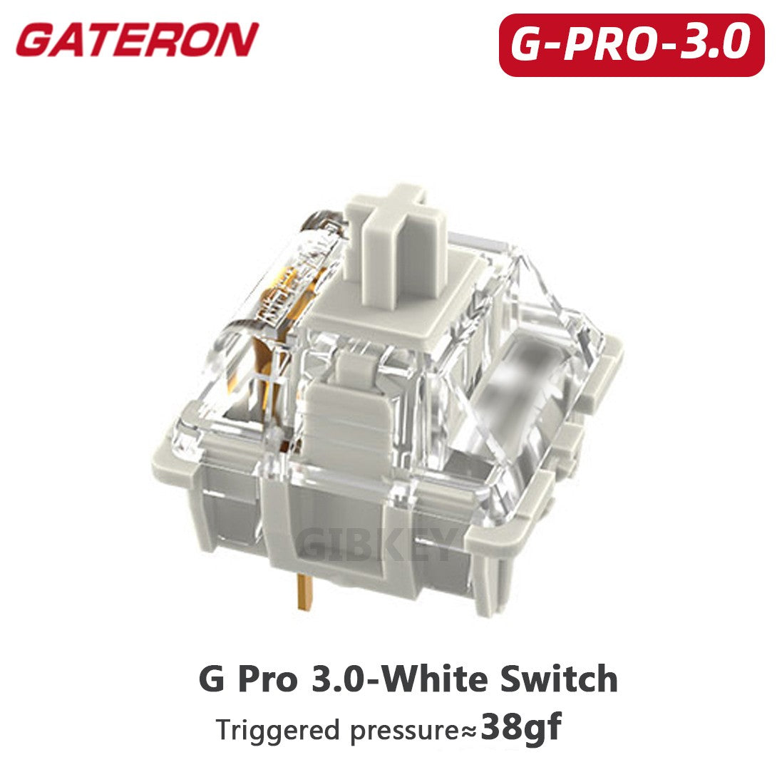 Switch Gateron White Yellow Silver Pro 2.0 V2 3 pin RGB linear Tátil Vermelho Marrom para teclado mecânico hot-swappable