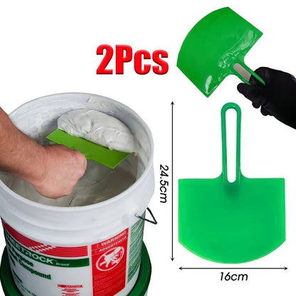 Espátula Raspador de Massa de Balde Curvo para Acabamento de Gesso Drywall Raspagem de Decalques Ferramentas de Construção de Remendo Novas