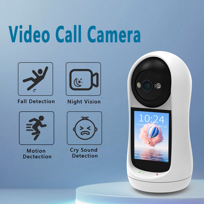 BESDER 4MP PTZ Wifi Camera Video Call with 2.8 Inch IPS Screen Baby Cry Sound Detection Security IP Camera Baby Monitor iCSee