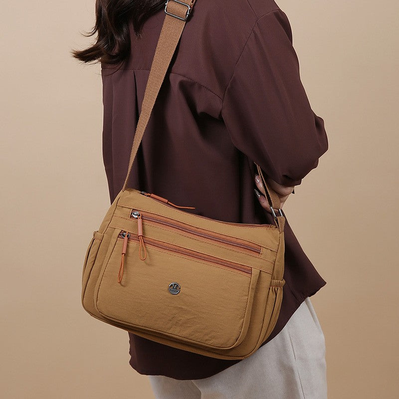 2025 Women's Crossbody Bag Lightweight Waterproof Nylon Shoulder Bag Multi-pocket Fashion Handbag for Women Casual Purse