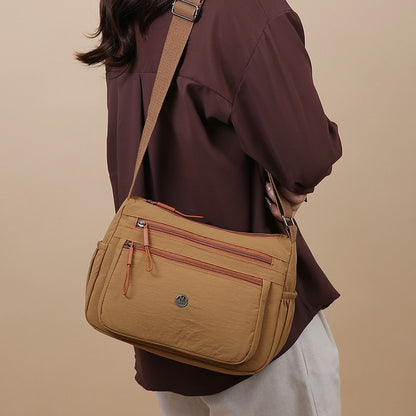 2025 Women's Crossbody Bag Lightweight Waterproof Nylon Shoulder Bag Multi-pocket Fashion Handbag for Women Casual Purse