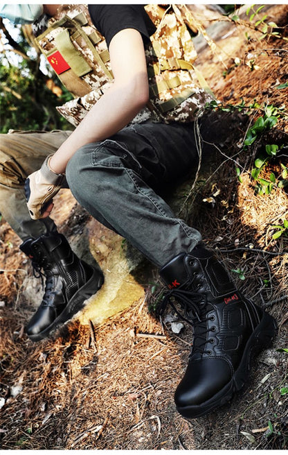 Botas de Segurança Masculinas Impermeáveis para Exteriores com Bico de Aço, Botas de Trabalho Masculinas Antiesmagamento com Bico de Aço, Tamanho 47