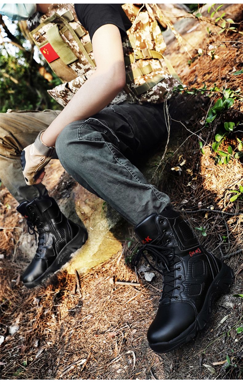 Botas de Segurança Masculinas Impermeáveis para Exteriores com Bico de Aço, Botas de Trabalho Masculinas Antiesmagamento com Bico de Aço, Tamanho 47