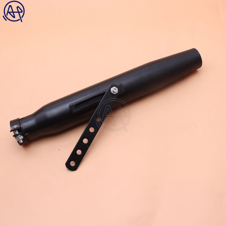 Universal Motorcycles Tapered Slip-On Exhaust Muffler Pipe Chrome/black for Harley Bobber Chopper Cafe Racer Racing
