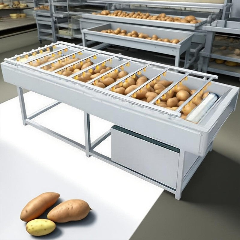 Fully Automatic Commercial Stainless Steel Roller Cleaning Machine Highly Efficient for Fruit Vegetable Root Crop Peeling Simple