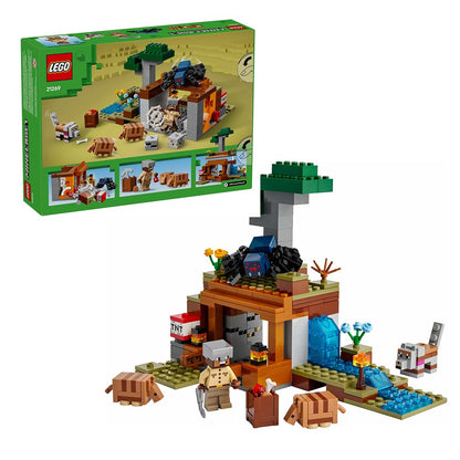 LEGO Blocos de Montar My World Série 21269 A Aventura da Mina do Tatu Blocos de Montar de Quebra-Cabeça para Crianças Brinquedo de Presente