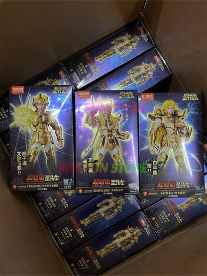 Em estoque Original Saint Seiya CLÁSSICO CLÁSSICO Gold Saint Shiryu Máscara da Morte Shura Ouro Câncer Capricórnio Modelo Montado Brinquedos