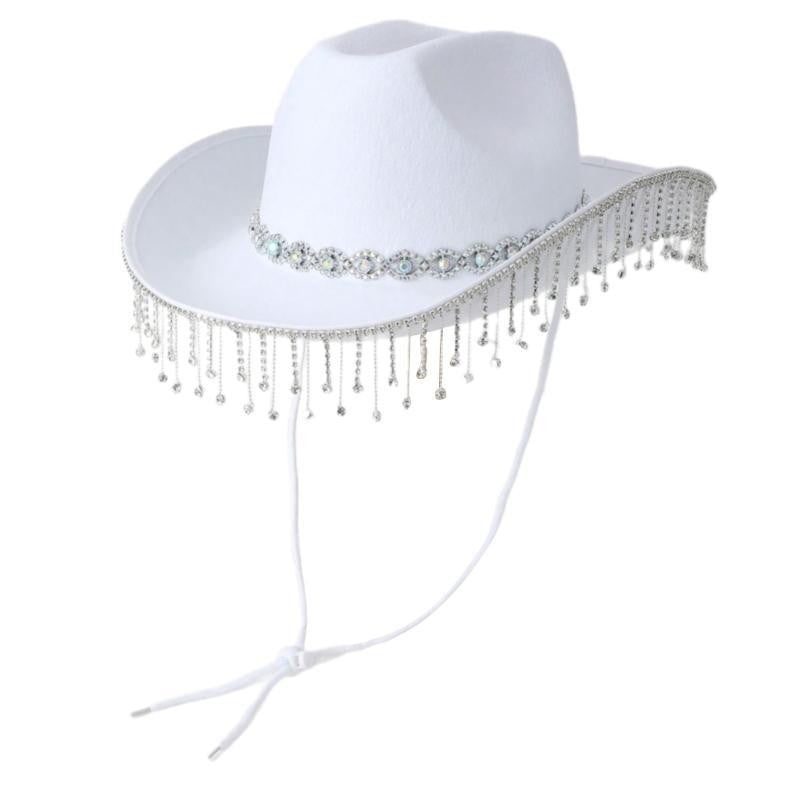 31BB Adjustable Denims Hat Delicate Rhinestones Hat Various Colorful Hat Beautiful for Unisex Casual Wear