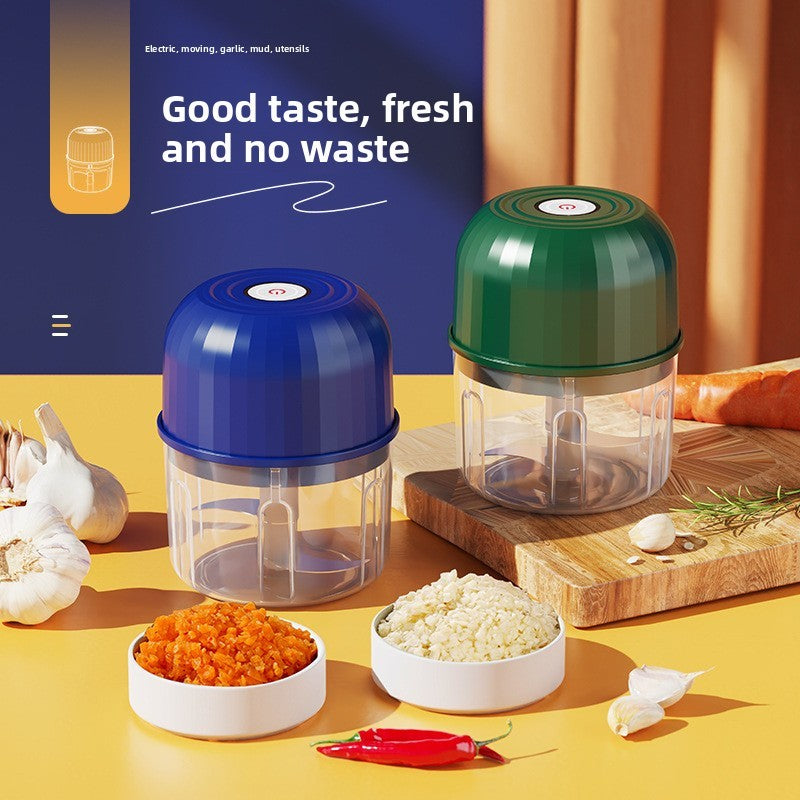 Electric Garlic Masher Garlic Grinder Onion Chopper 260ML Meat Grinder Ginger and Chili Grinder Kitchen Vegetable Blender