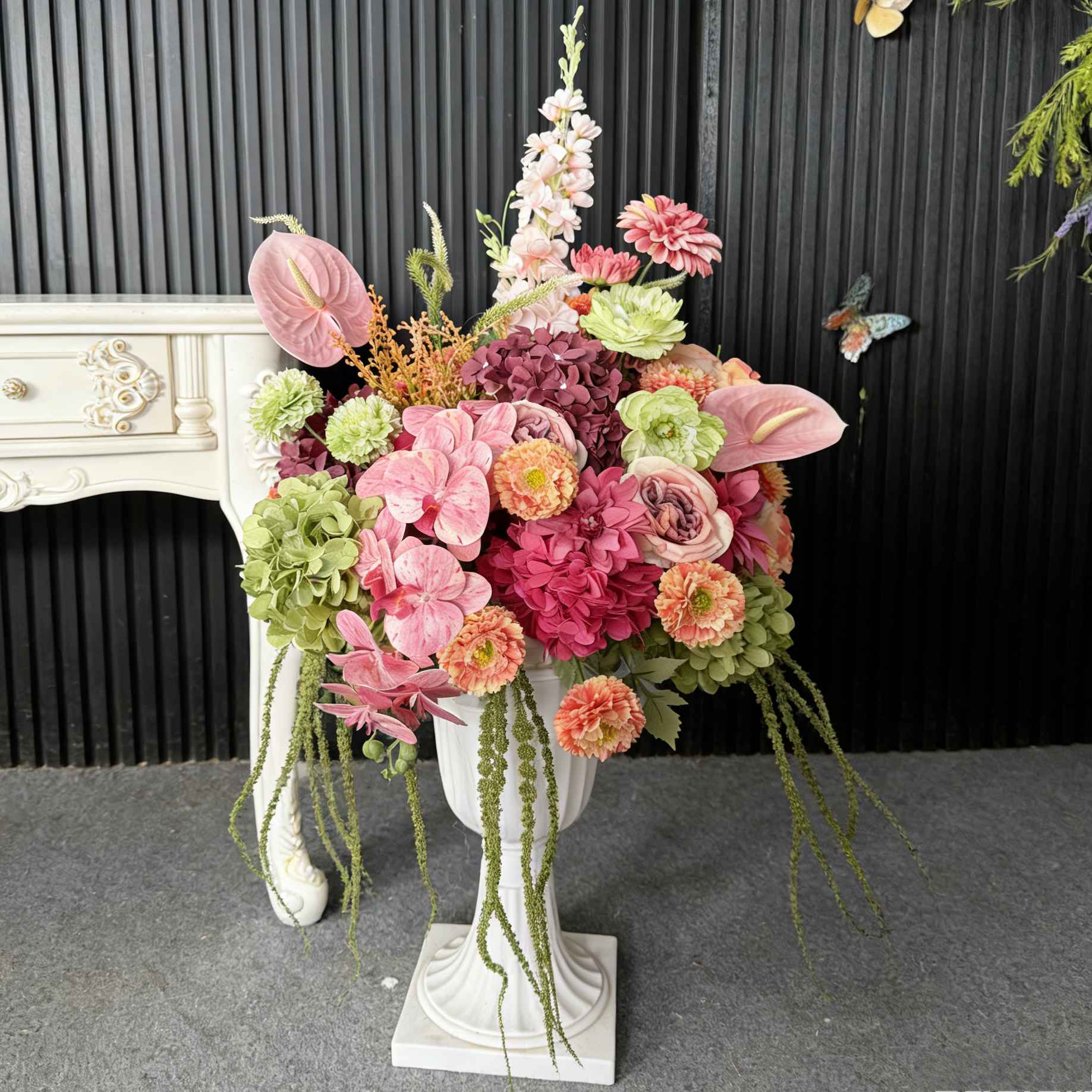 Customized Luxury Artificial Flower Ball, Wedding Table Centerpieces, Wedding Aisle Floral Arrangement for Event Decor
