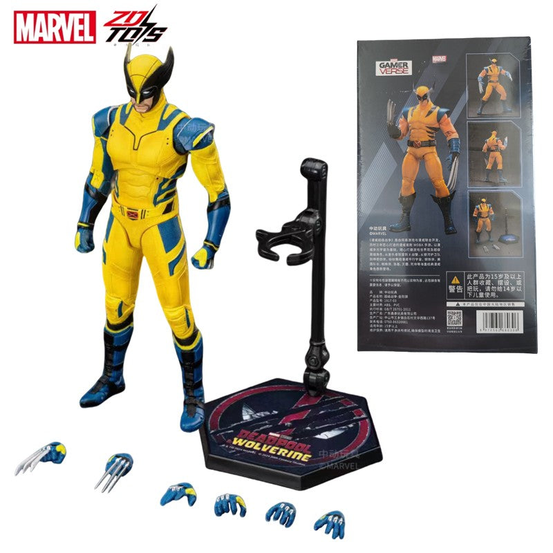 ZD Toys Deadpool & Wolverine Bonecos de Ação Deadpool na Caixa Wolverine Coleção Bonecos de Ação Adultos Brinquedo Infantil