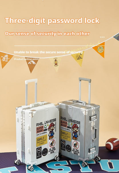 2025 New Large-capacity Suitcase 20/22/24/26/28-inch Cart Box Travel Boarding Case Portable Trolley Suitcase Roller Suitcase