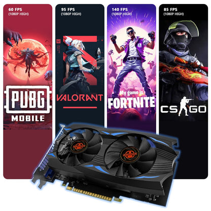 Placa de Vídeo AIBOMAN NVIDIA GTX750Ti 4G GDDR5 128Bit 28nm PCI Express 3.0 X16 para Jogos Componentes de Computador de Mesa