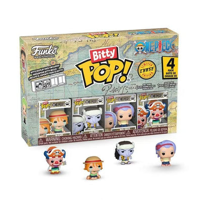 Funko Bitty Pop One Piece Luffy Blind Box Zoro Sanji 4 Pack Series Mini Action Figure Collectible Limited Edition Model Toy Gift