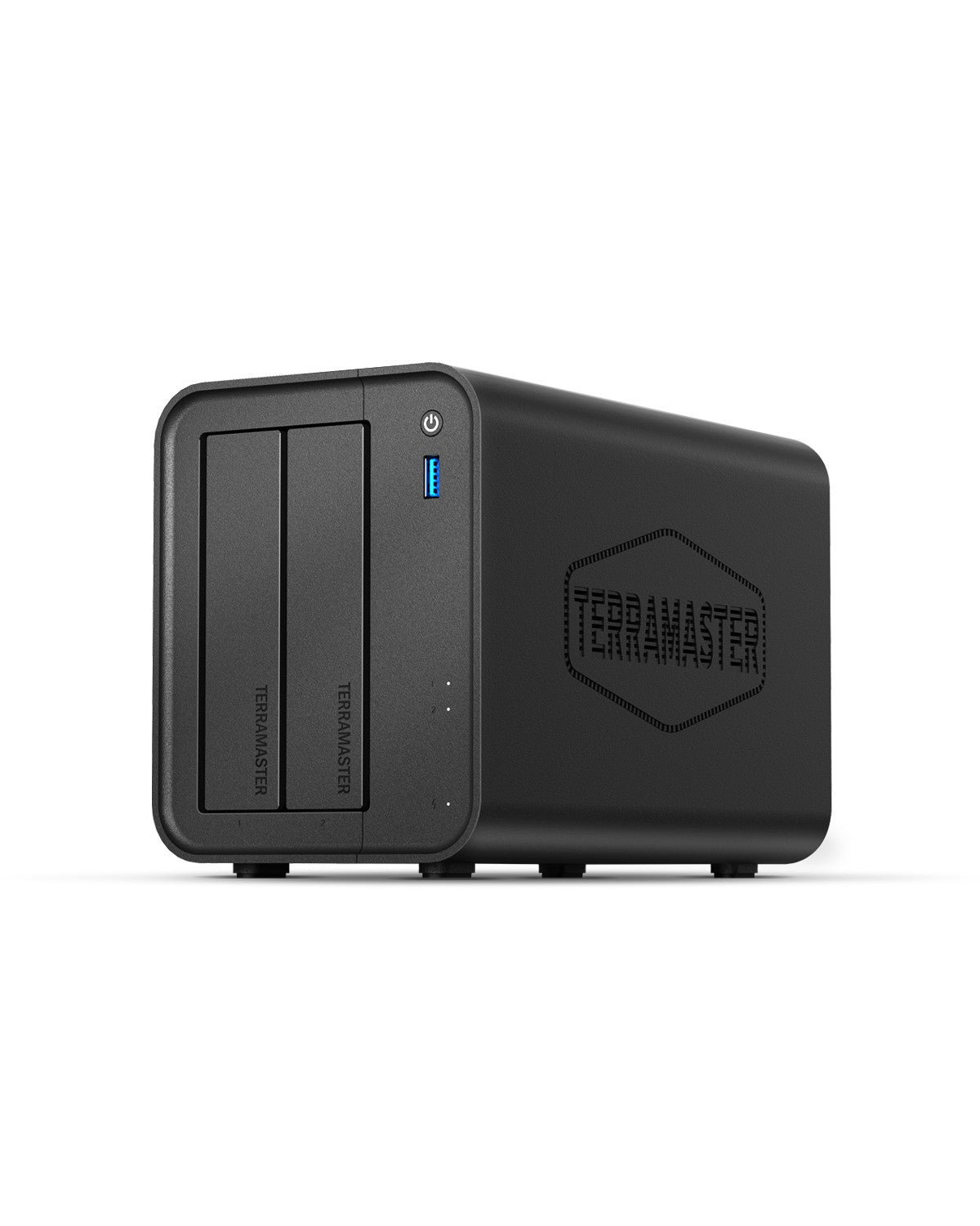 Armazenamento NAS de 2 baias TERRAMASTER F2-425 – CPU Intel x86 Quad-Core, 4GB RAM, Network Attached Storage (Sem discos)