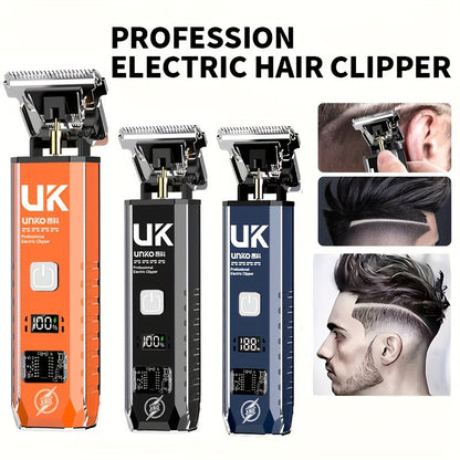 Professional Cordless Hair Clipper, Rechargeable Electric Hair Trimmer for Men Kids Home & Salon Use