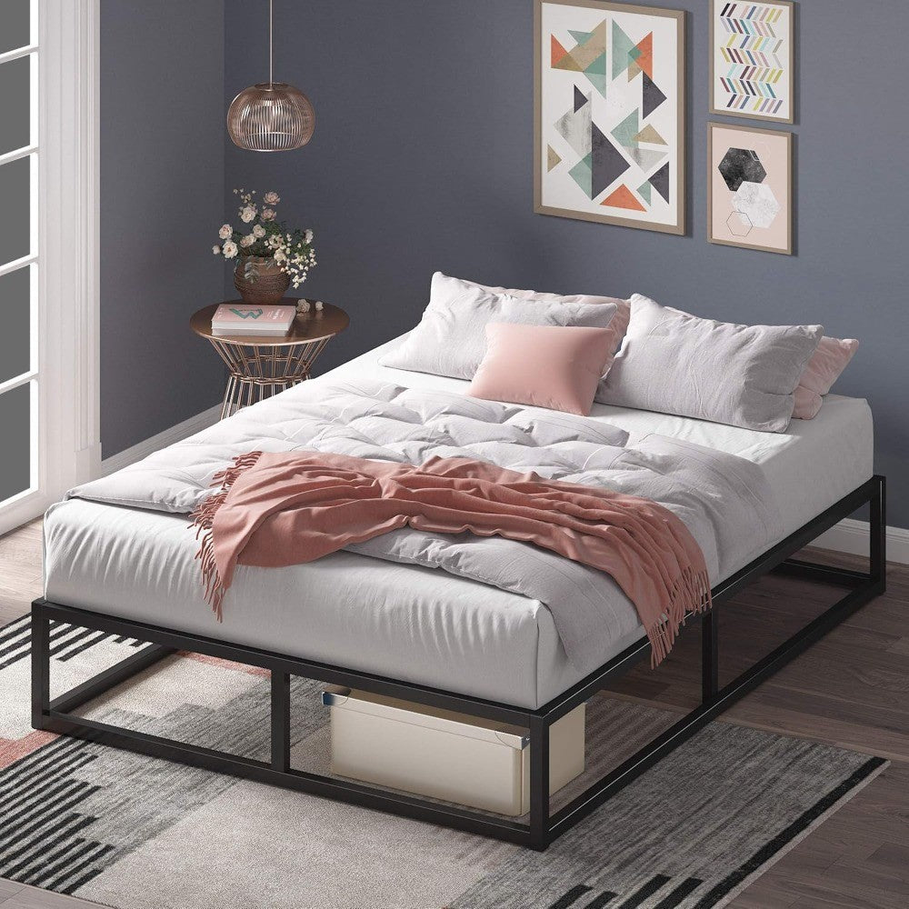 Zinus Joseph 10 Inch Metal Bed Frame with Mattress Support, No Box Spring Needed, Sturdy Steel Construction
