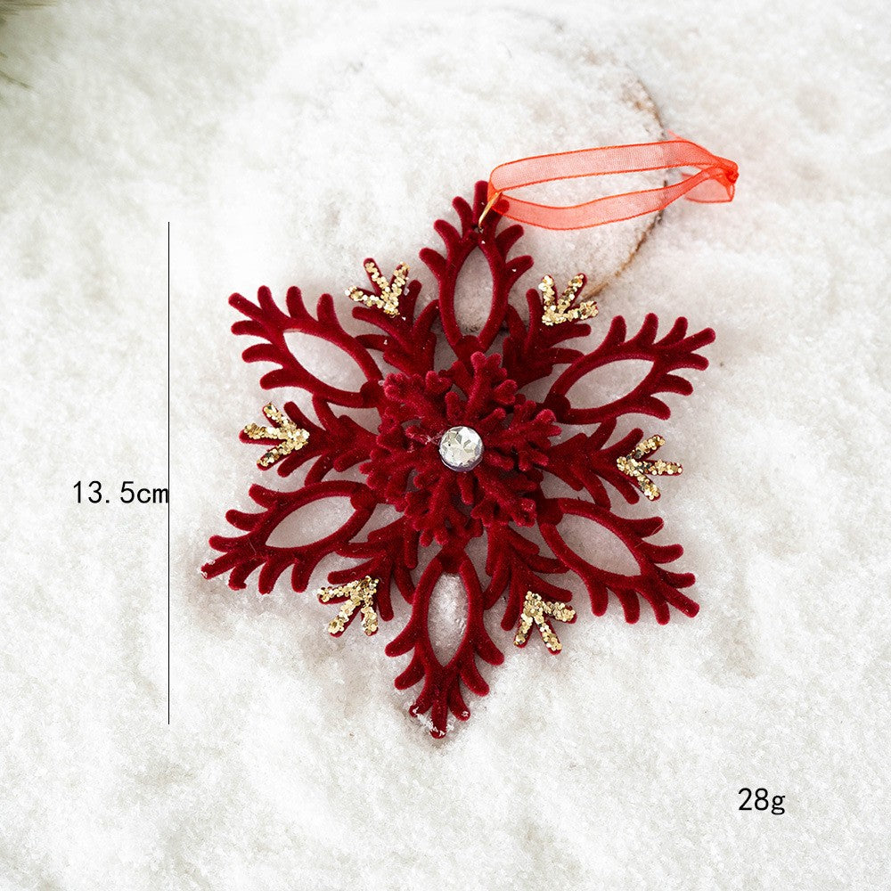 1/10PCS Red Velvet Christmas Tree Accessories Carriage Garland Hanging Holiday Party Celebration Decorations