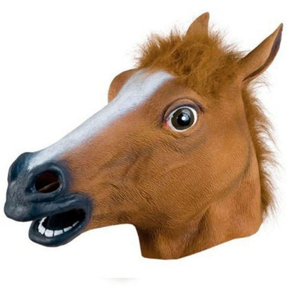 Funny Mask Prank Animal Headgear Doge Demonic Dog Headgear Mask Horse Cow Donkey Headgear Party Single Dog Mask