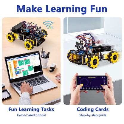 ESP32 Smart Robot Car Kit Carro de Controle Remoto para Projeto de Programação Arduino Kit de Codificação Científica de Educação STEM
