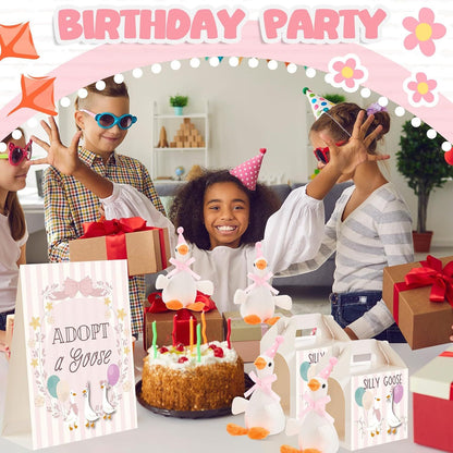 6/16 Peças Lembrancinhas de Festa Ganso Bobo Bichos de Pelúcia Brinquedos de Pelúcia Presentes de Chá de Bebê Aniversário (Tamanho: 25CM)