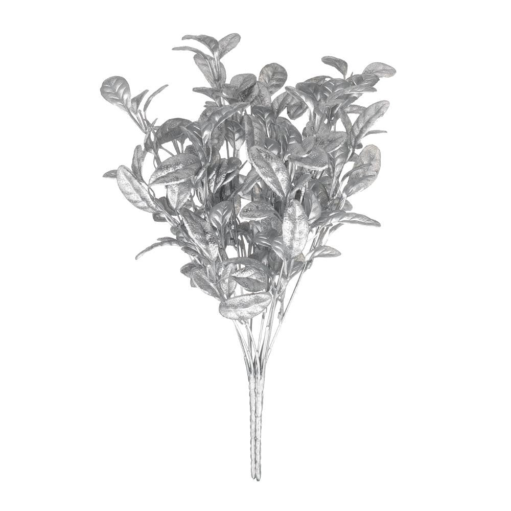 Simulation Flower Christmas Ornament Home Decorations Christmas Artificial Flower Simulation Leaf Artificial Plant Gold Silver