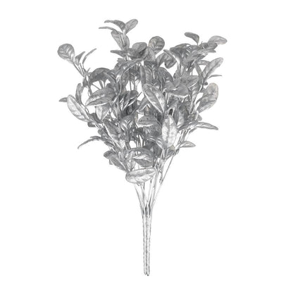 Simulation Flower Christmas Ornament Home Decorations Christmas Artificial Flower Simulation Leaf Artificial Plant Gold Silver