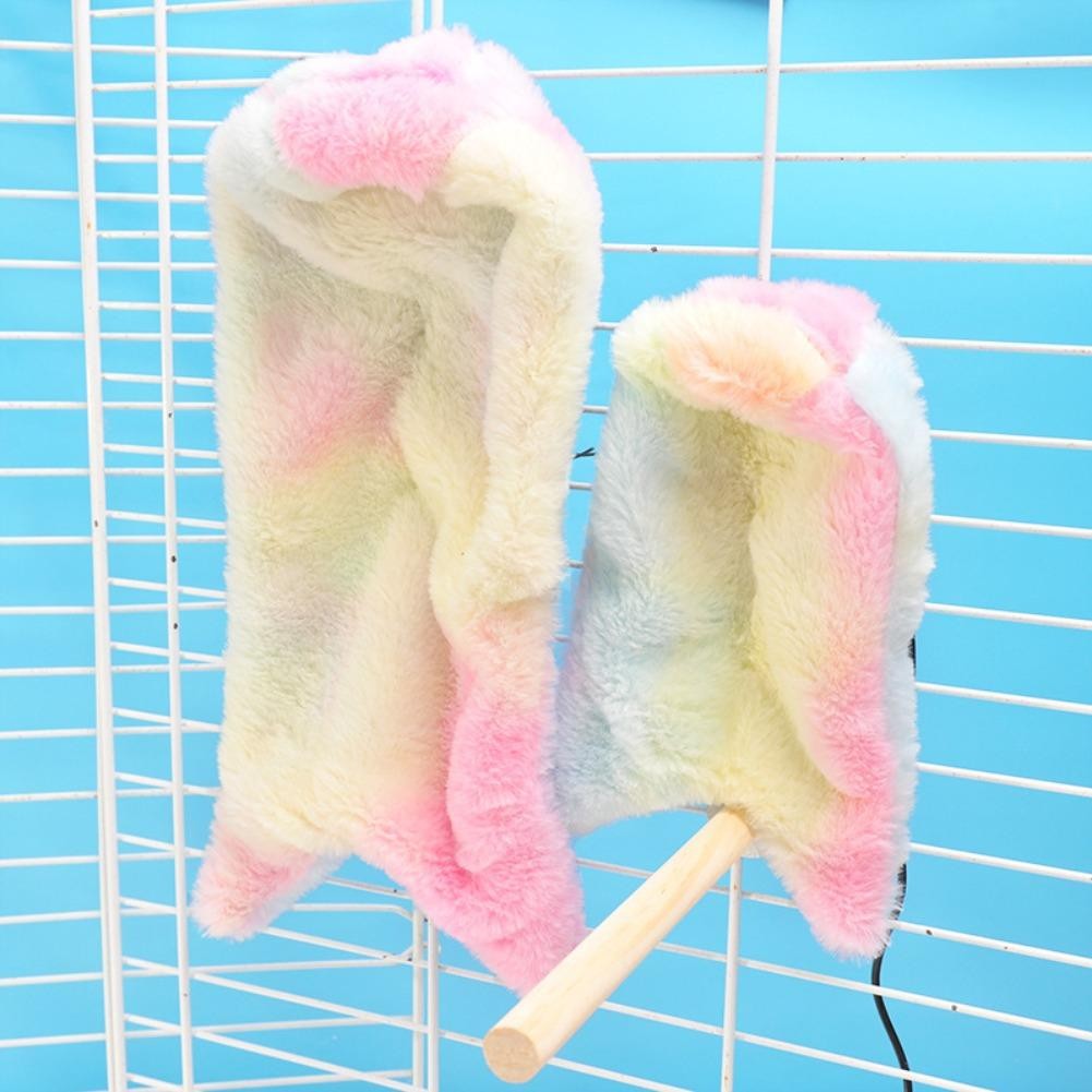 Rede de Pelúcia Macia para Pássaros, Rede de Inverno à Prova de Vento para Papagaios, Rede Quente para Pássaros, Toca, Ninho, Tenda, Cama, Xale de Periquito, Gaiola Hangi X6O1
