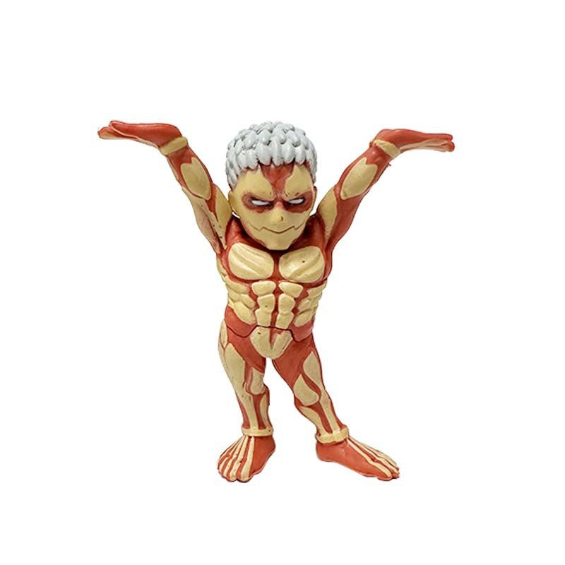6cm Ataque dos Titãs Anime Figura Eren Jaeger Boneco de Ação 5 Peças Coleção Modelo Decoração de Quarto Brinquedos de Presente de Natal para Crianças