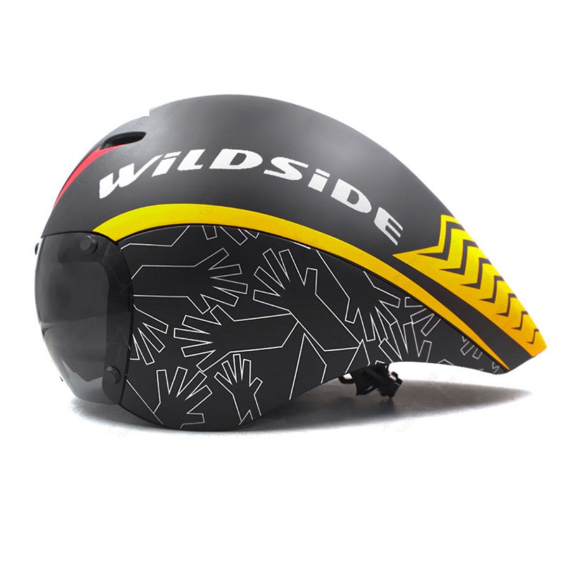 TT Óculos de Lente de Capacete de Ciclismo Capacete de Bicicleta de Estrada Aero Triathlon Tri Capacete de Ciclismo de Corrida de Contrarrelógio Masculino Acessórios de Casco Ciclismo