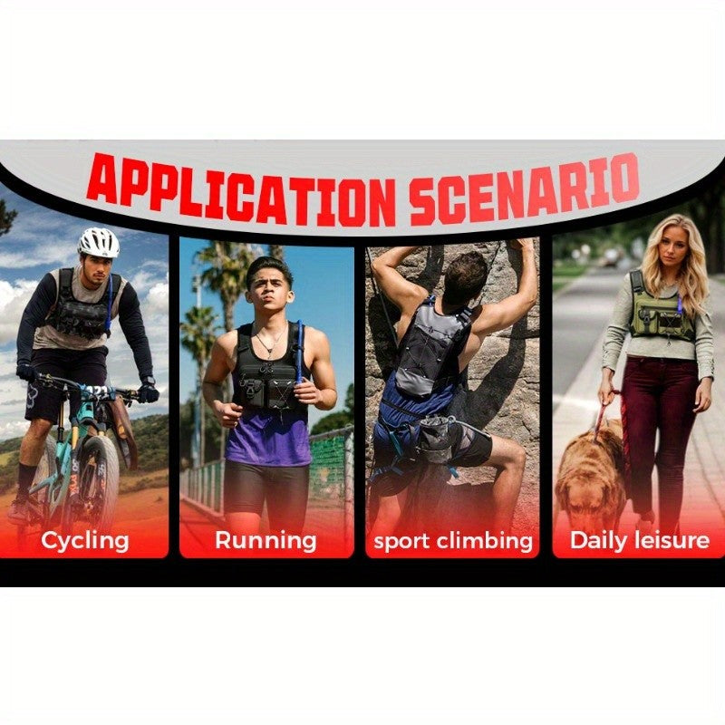 Lightweight Running Chest Pack for Hiking Outdoor Activities Marathon Bicycle Race Vest Bag No Water Bladder