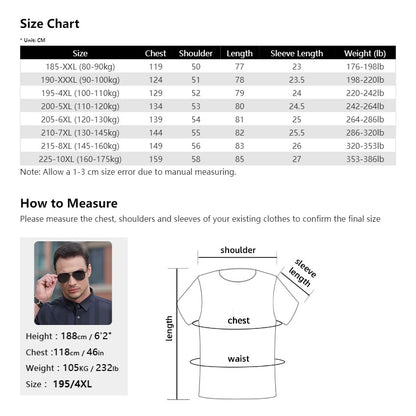 Men Shirt Denim Short Sleev Cotton Oversize 6XL 7XL 8XL 10XL Plus Size Summer Fashion Casual Cowboy Pockets Loose High Quality