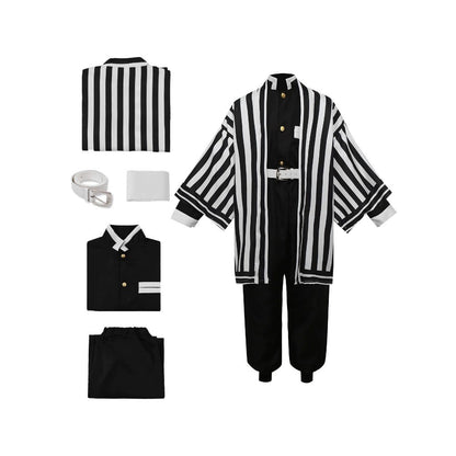 Big size Adult Costume Suit Giyu Tomioka Tomioka Kamado Tanjiro Kamado Nezuko Agatsuma Zenitsu Hashibira Inosuke Shinobu Kocho O