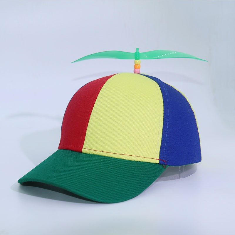 Funny Snapback Hat Helicopter Propeller Adventure Dad Hat Rainbow Bamboo Dragonfly Baseball Cap For Adult Kids Boys Girls
