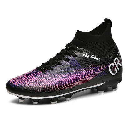 2025 New Football Shoes Society Soccer Cleats Long Nails Soccer Boot Non-slip Training Sneaker Artificial Quality Grass Footwear