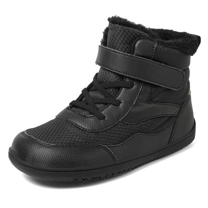 New Children's wide toe barefoot snow boots Little/Big/Kid Wide Toe Minimalist Sneakers Girls waterproof high-top cotton shoes