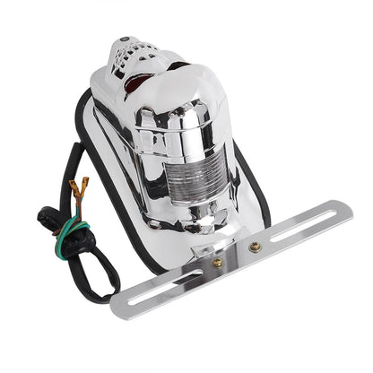 Para-lama traseiro de motocicleta com lâmpada de freio e luzes de placa Caveira Cruzada em Formato de Lápide Para Harley Chopper Bobber Personalizada