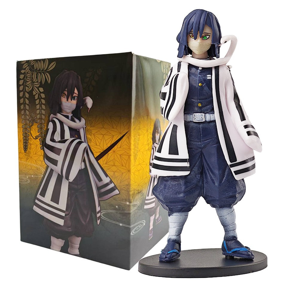 Boneco de Ação do Anime Demon Slayer - Kamado Tanjirou com Agatsuma Zenitsu e Nezuko PVC Modelo Brinquedos Kimetsu No Yaiba Guerreiros