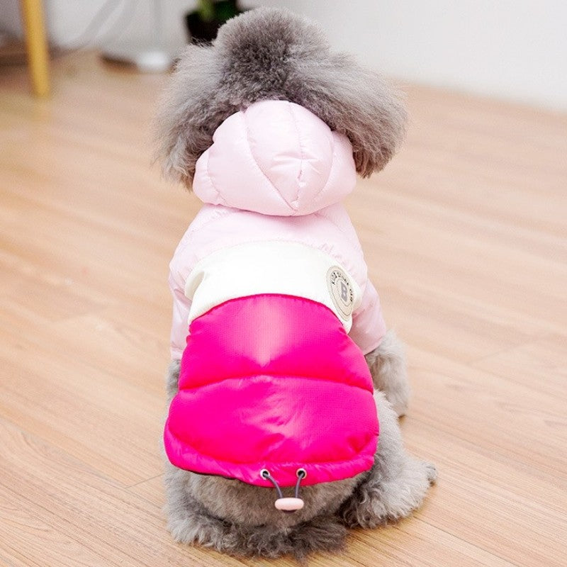 Casaco Acolchoado de Inverno para Cães, Jaqueta de Cachorro Quente e Macia, Roupas Fashion para Filhotes, Casaco Fofo para Gatos, Roupas para Pets, Roupas para Bulldog Francês