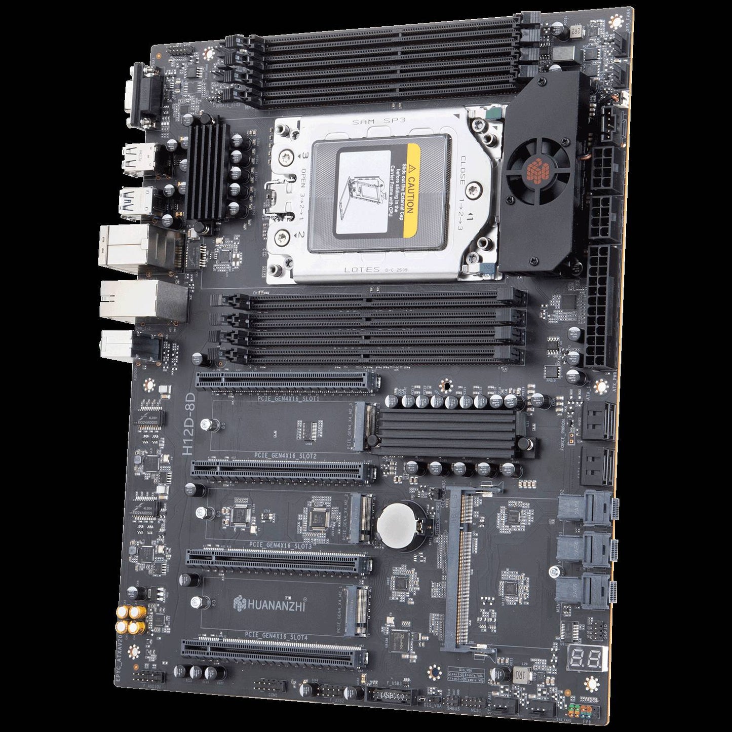 HUANANZHI H12D 8D AMD  Motherboard with BMC module support AMD EPYC 7002 7003 series CPU 8 channel memory Dual 2.5G network